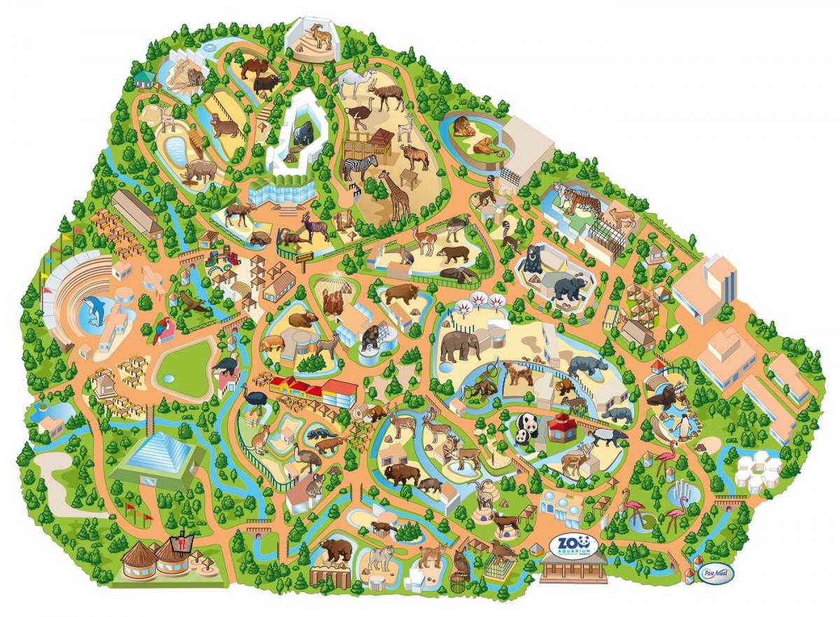mapa madryckiego zoo