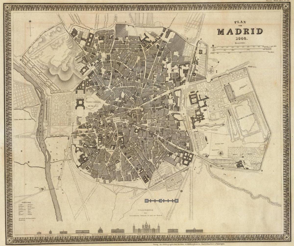 mapa Madryt Stare miasto