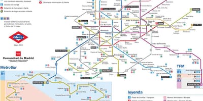 Madryt metra mapa