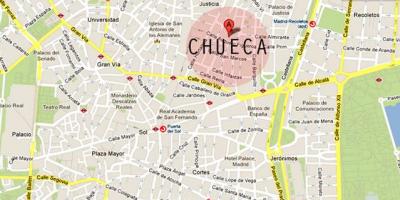 Madryt Chueca mapie