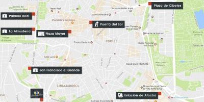 Mapa Madryt Atocha