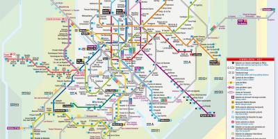 Mapa Madrytu tramwajem