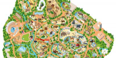 Mapa madryckiego zoo