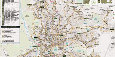 Mapa Madrytu autobus nocny 