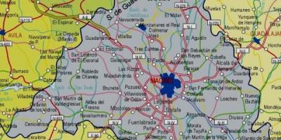 Mapa Madrytu