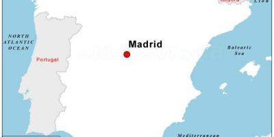 Mapa stolicy Hiszpanii